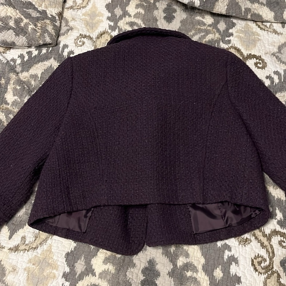 Zara TRF Purple Tweed Jacket - Picture 3 of 12